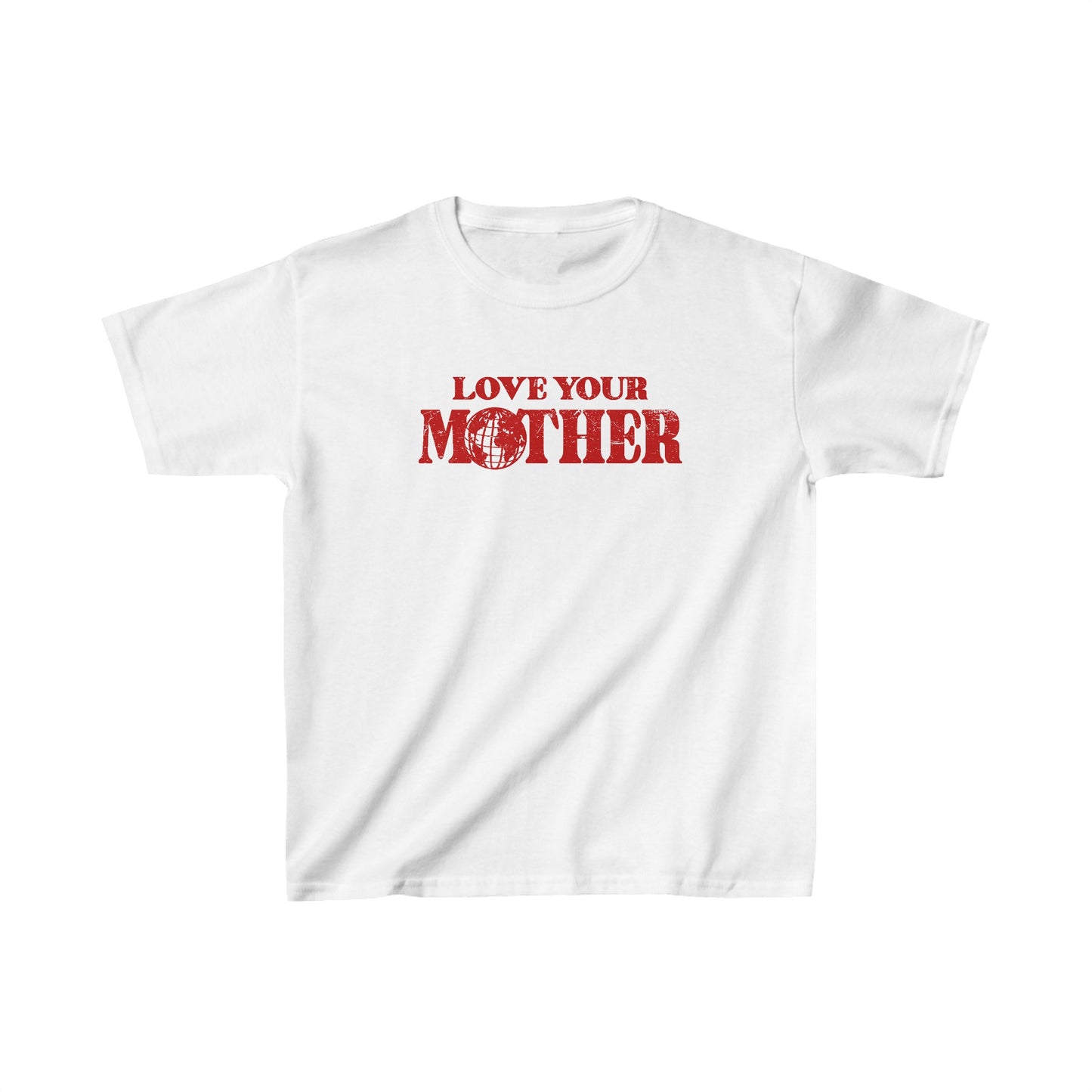 Red Love Your Mother Baby Tee