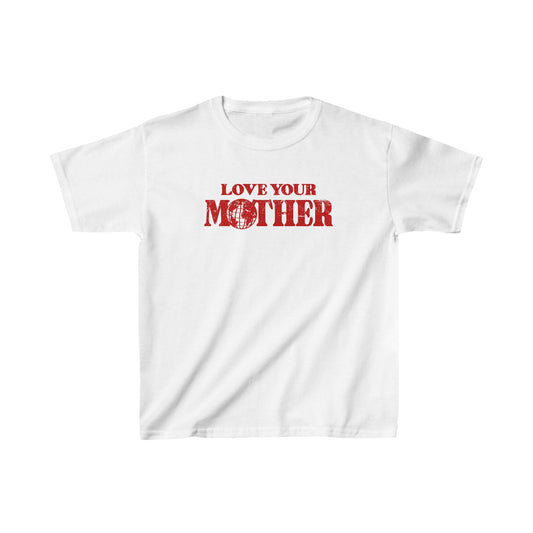 Red Love Your Mother Baby Tee