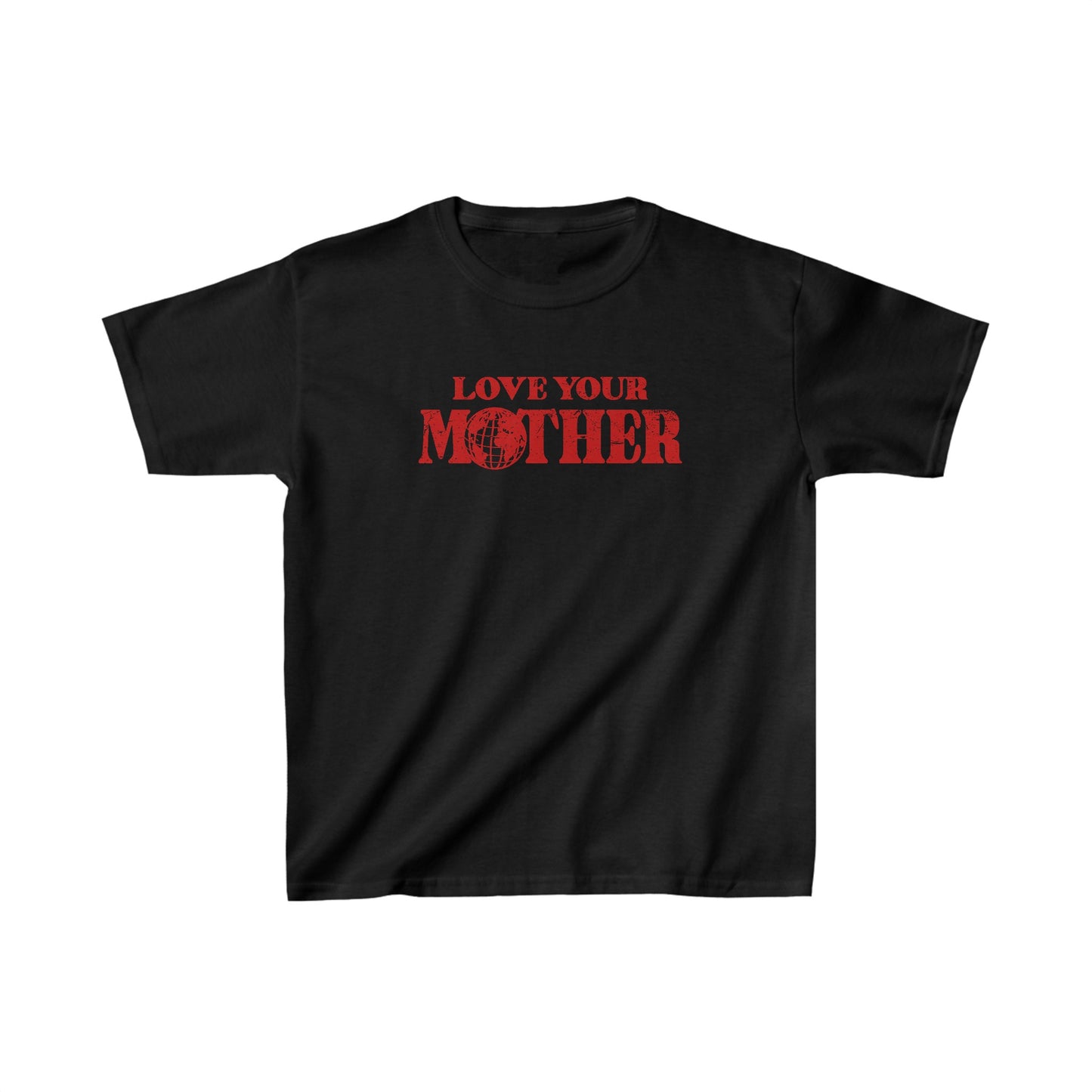 Red Love Your Mother Baby Tee