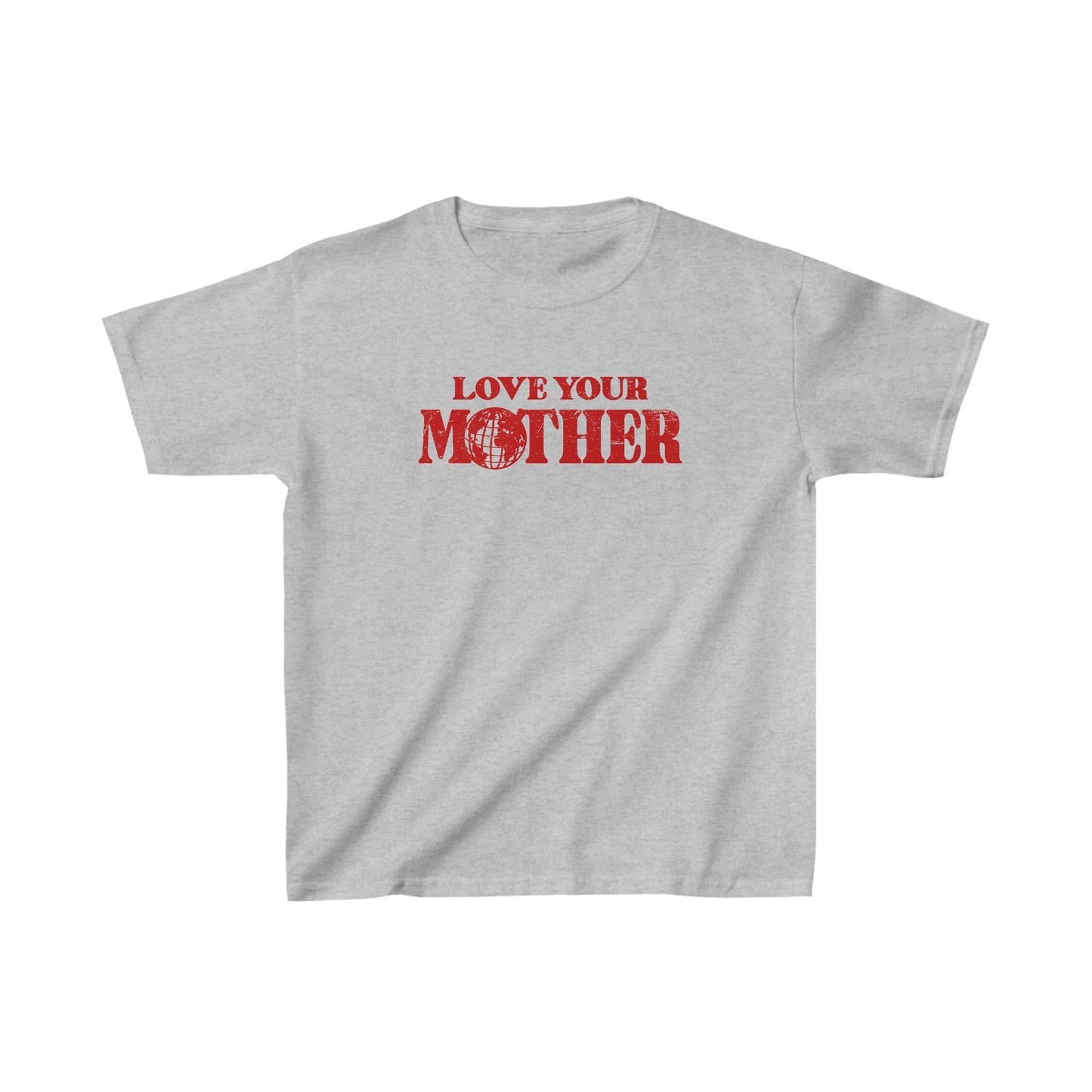 Red Love Your Mother Baby Tee