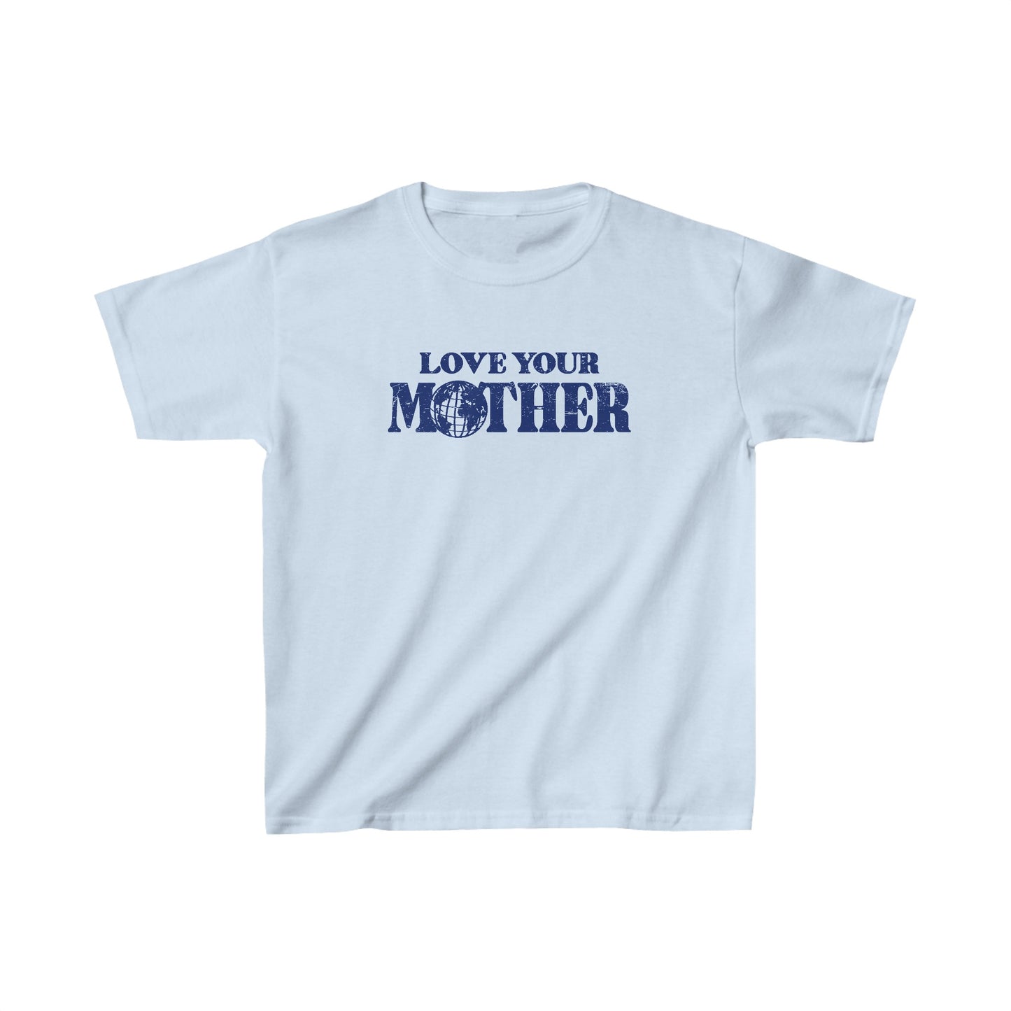 Blue Love Your Mother Baby Tee